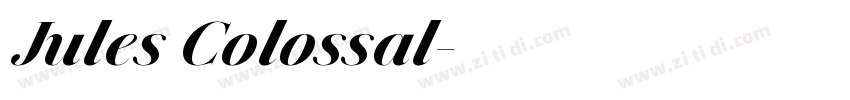 Jules Colossal字体转换